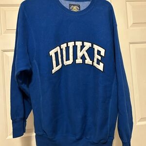 Steve & Barry's Duke Royal Blue vintage sweatshirt with embroidered on letters.